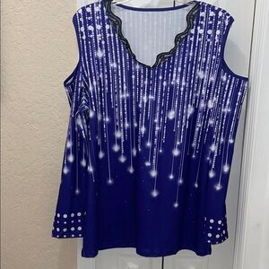 Women's Blue Starry Night Top